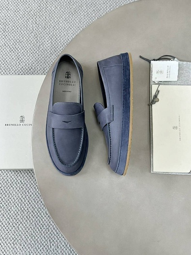 Мужские кожаные лоферы Brunello Cucinelli Premium   
