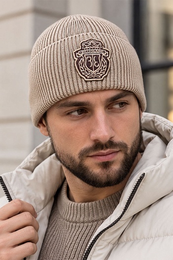 Шапка Billionaire logo-embroidered - Beige   