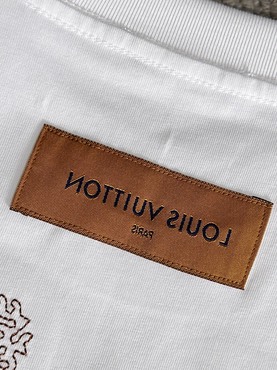 Футболка белого цвета Louis Vuitton Premium