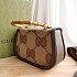 Текстильная сумка Gucci GG Jumbo Bamboo 1947 25x16 см