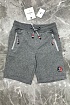 Мужские шорты Moncler серого цвета