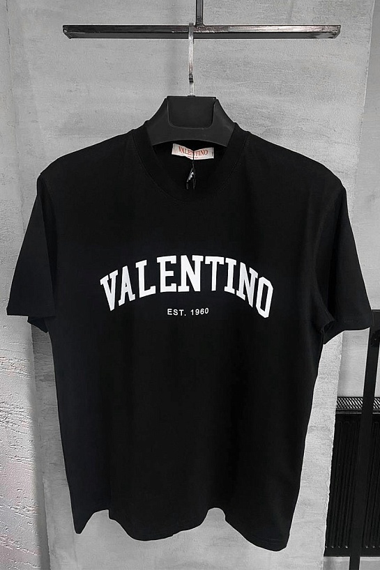 Оверсайз футболка Valentino чёрного цвета