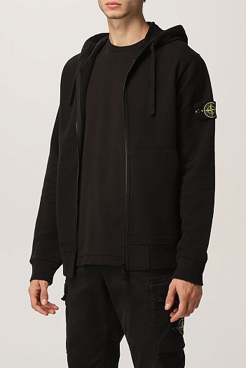 Мужская кофта чёрного цвета Stone Island compass-patch   