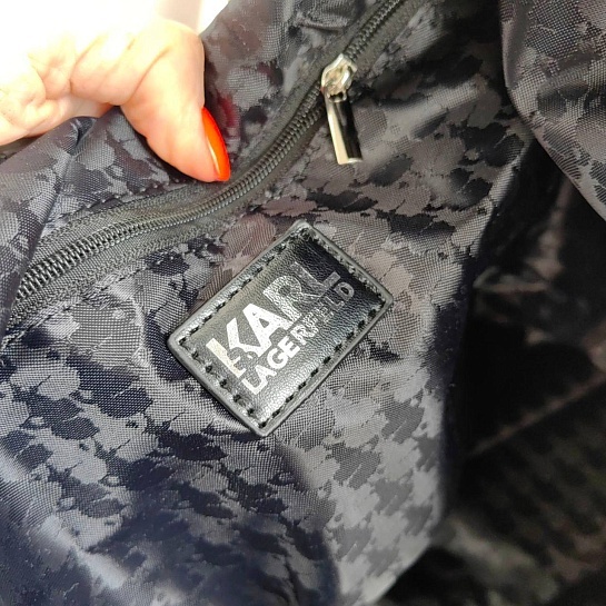 Дорожная сумка Karl Lagerfeld 56x35 см - Black