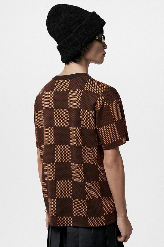 Оверсайз футболка Louis Vuitton Premium crystal logo-patch