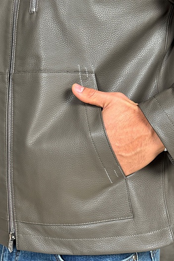 Мужская кожаная куртка Hermes premium   