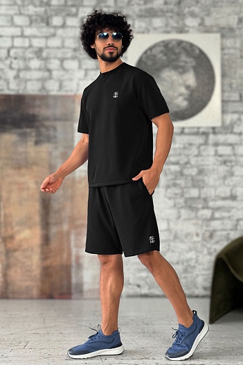 Мужские чёрные шорты Brunello Cucinelli    
