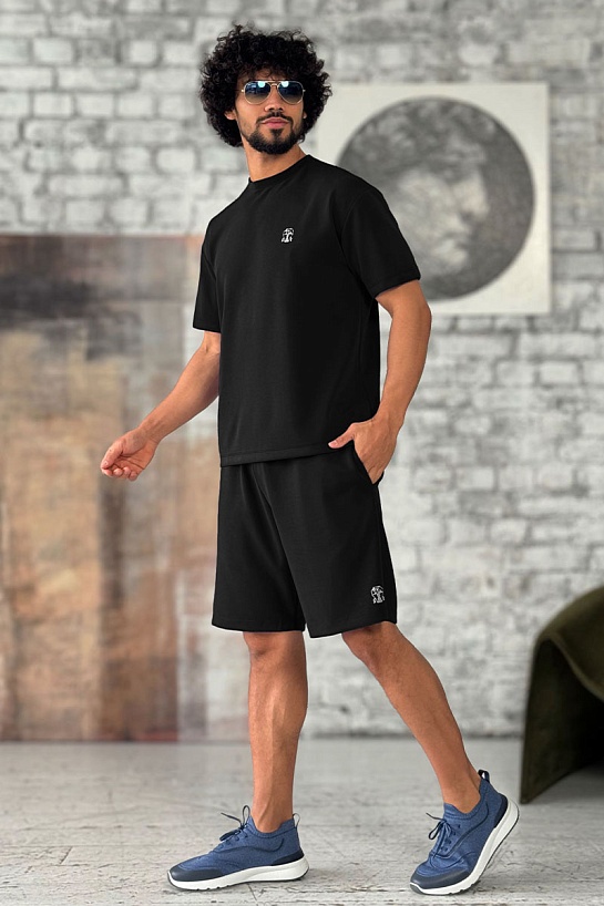 Мужские чёрные шорты Brunello Cucinelli 