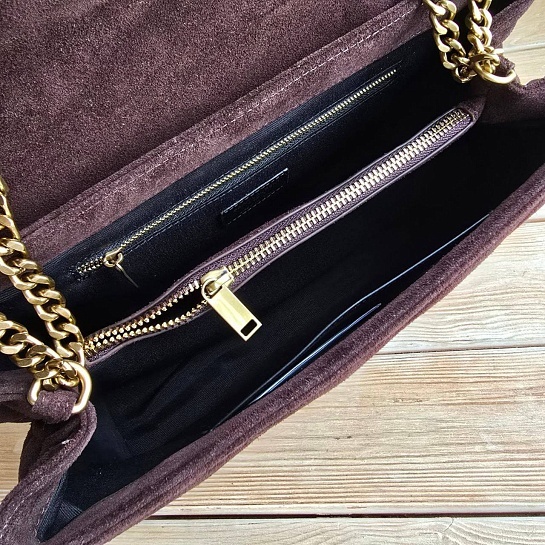 Замшевая сумка Yves Saint Laurent 32x23 см