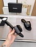 Женские кожаные шлёпанцы Chanel premium