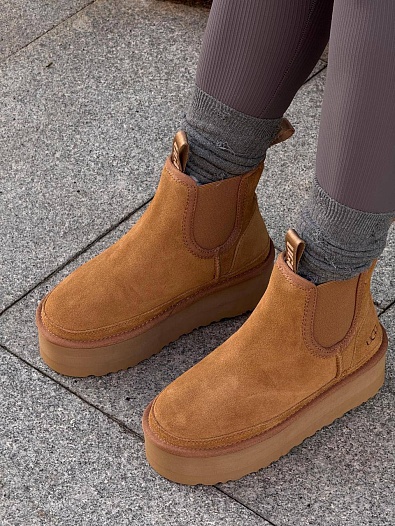 Женские ботинки UGG Neumel Platform - Brown   