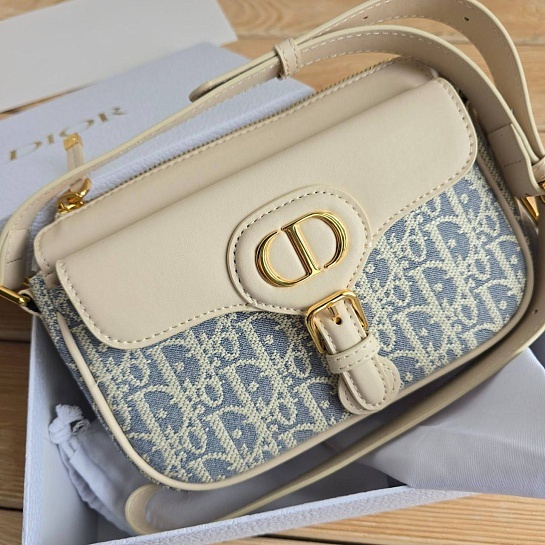 Комбинированная сумка Dior Montaigne Small 22x15 см