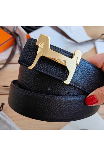 Кожаный ремень Hermes (ширина 4 см, длина 110 см)   