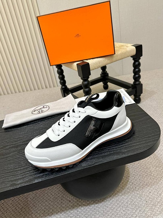 Мужские комбинированные кроссовки Hermes