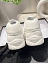 Женские кожаные кроссовки белого цвета Chanel premium