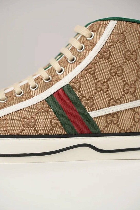 Мужские кроссовки Gucci Tennis 1977 high-top - Beige