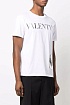 Мужская футболка Valentino high-shine logo - White