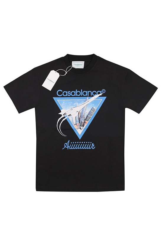 Футболка чёрного цвета Casablanca Aiiiiir