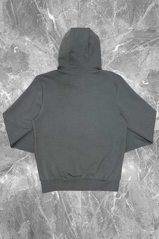 Мужская кофта на молнии Armani Exchange серого цвета