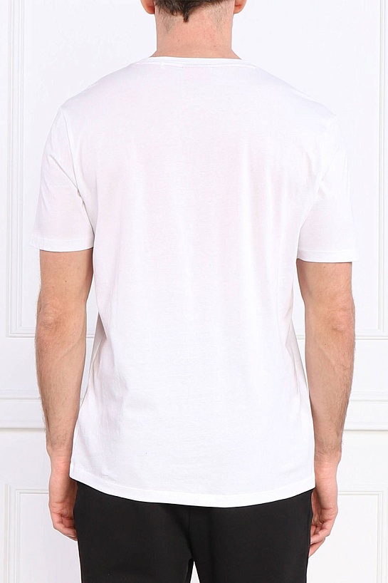 Белая футболка Hugo Boss logo-print