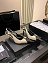 Женские кожаные туфли на каблуке Yves Saint Laurent premium