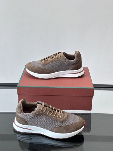 Мужские кроссовки Loro Piana Week End Walk - Brown   