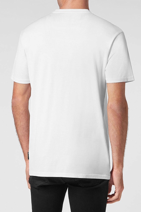 Мужская белая футболка Philipp Plein Hawaii