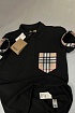 Мужское поло Burberry чёрного цвета