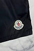 Мужские тёмно-синие шорты Moncler logo-patch