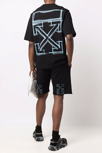 Оверсайз чёрная футболка Off-White Marker   