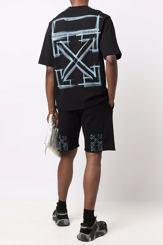 Оверсайз чёрная футболка Off-White Marker