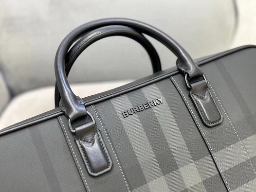 Кожаный портфель Burberry Premium 38x28x9 см   