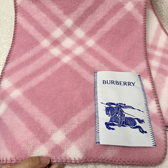 Шарф Burberry Check premium 182x30 см - Pink