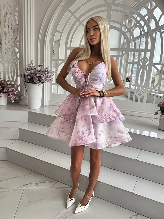 Женское платье Zimmermann розового цвета