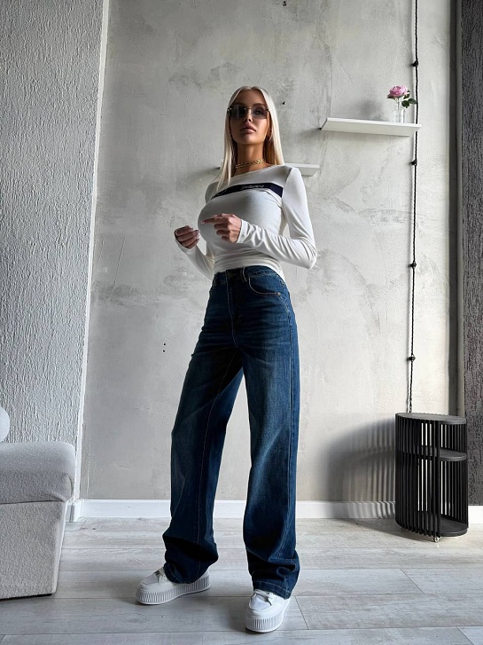 Женские синие джинсы Yves Saint Laurent premium