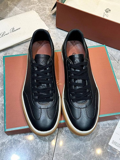 Мужские кожаные кроссовки Loro Piana Tennis Walk   