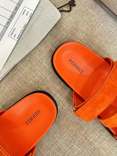 Женские сандалии Hermes Premium - Orange   