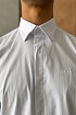 Мужская белая рубашка Hugo Boss logo-embroidered