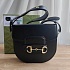 Женская сумка Gucci Horsebit 1955 mini 19x18 см - Black