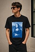 Чёрная футболка Off-White c/o Virgil Abloh Monalisa slim-cut