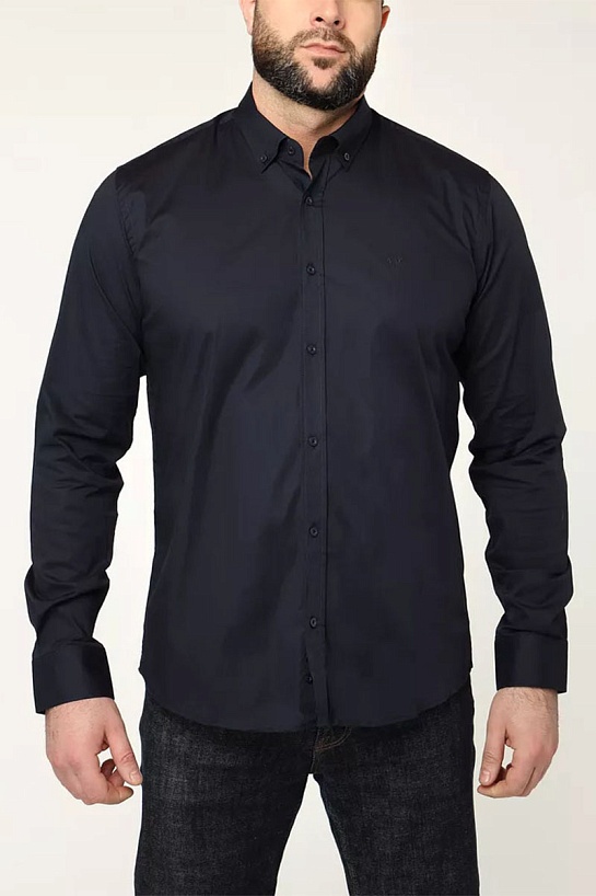 Мужская тёмно-синяя рубашка Armani Exchange