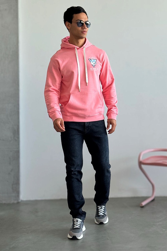 Мужское розовое худи Casablanca Par Avion