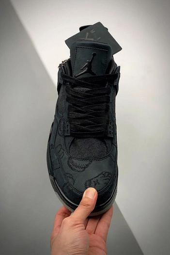 Кроссовки Nike Air Jordan 4 Retro x KAWS  - Black   