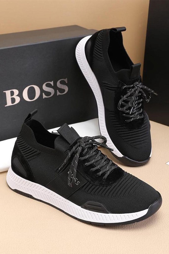 Текстильные кроссовки Hugo Boss Titanium - Black