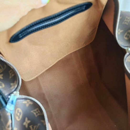 Кожаная дорожная сумка Louis Vuitton Keepall 45x27 см