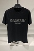 Чёрная оверсайз футболка Balmain Paris logo-print