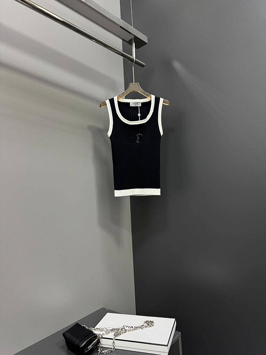 Женская майка Chanel premium - Black