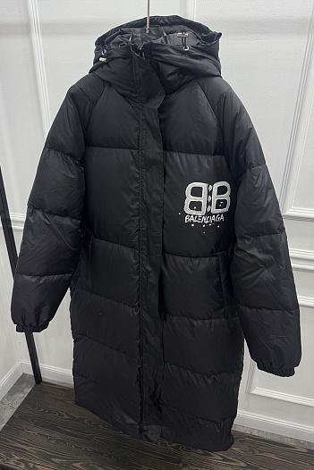 Женская пуховая куртка Balenciaga Premium - Black   
