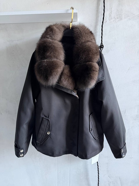 Женская парка с натуральным мехом Max Mara premium