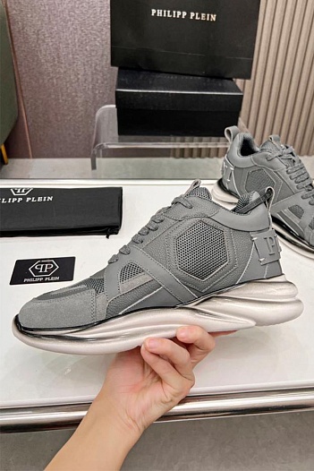 Мужские кроссовки Philipp Plein Hurricane - Grey   